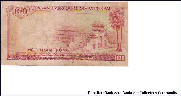 Banknote from Vietnam year 1966