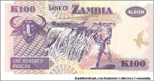 Banknote from Zambia year 2006