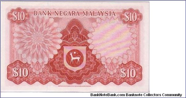 Banknote from Malaysia year 1970