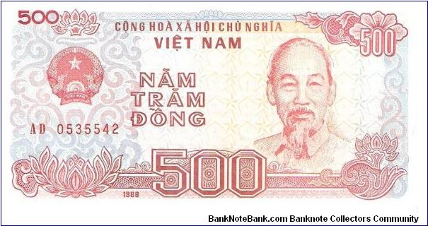 500 dong; 1988

Thanks De Orc! Banknote