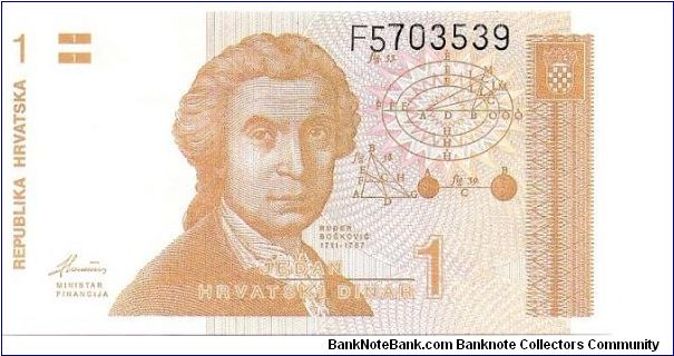 1 dinar; November 8, 1991

Thanks De Orc! Banknote