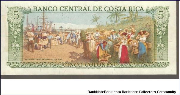 Banknote from Costa Rica year 1983