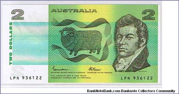 RESERVE BANK OF AUSTRALIA-
 $2 Banknote