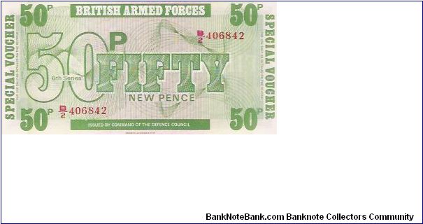50 NEW PENCE

B/2  406842

P # M 49 Banknote