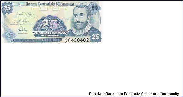 25 CENTAVOS

A/A 6430402

P # 170 Banknote