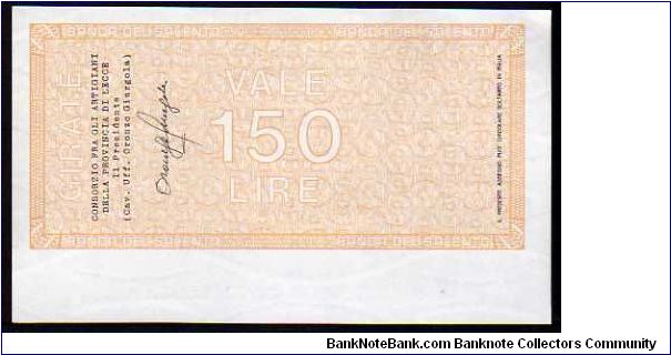 Banknote from Italy year 1977