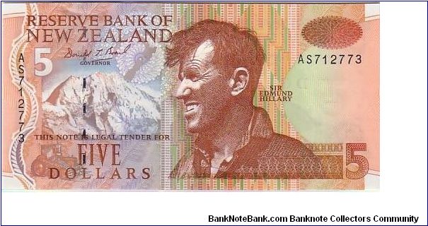 RESERVE BANK OF NZ
$5 Banknote