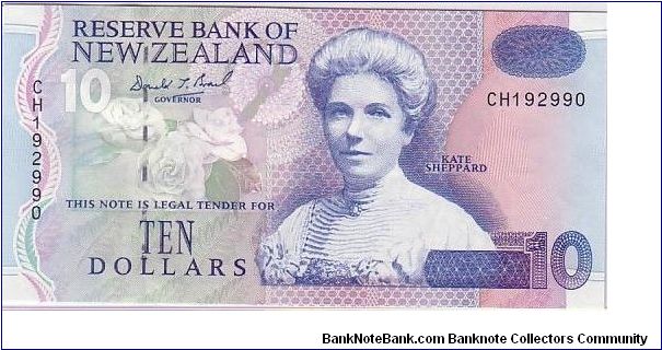 RESERE BANK OF NZ
$10 Banknote