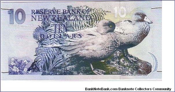 Banknote from New Zealand year 1990