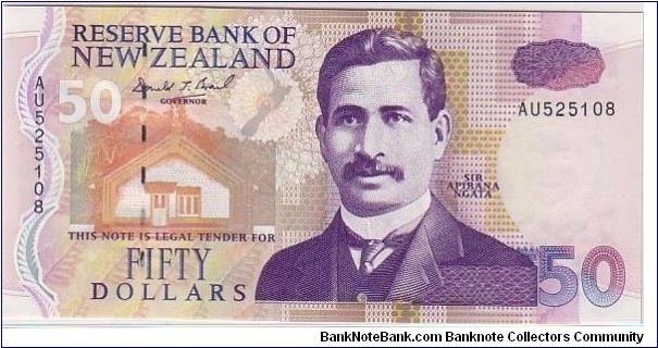 RESERVE BANK OF NZ
$50 Banknote