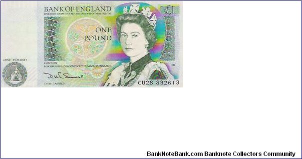 ONE POUND

CU28  892613

P # 377 B Banknote