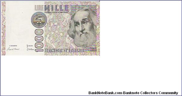 Banknote from Italy year 1982