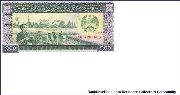 100 KIP

VN 4262436

P # 30 A Banknote