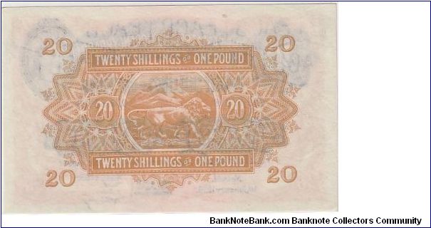 Banknote from Kenya year 1954