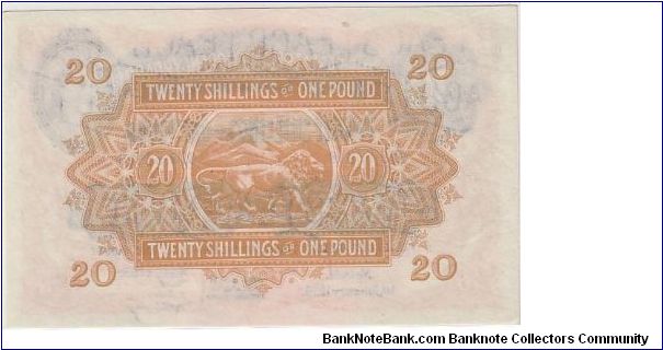 Banknote from Kenya year 1954
