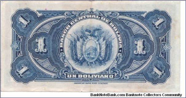 Banknote from Bolivia year 1928