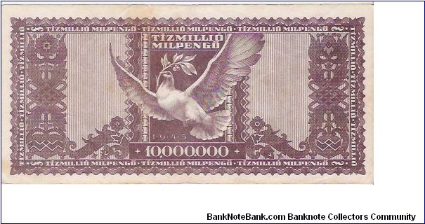 Banknote from Hungary year 1945