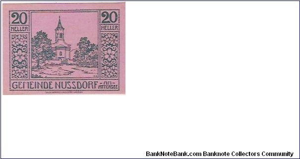 20 HELLER

1.8.1920 Banknote