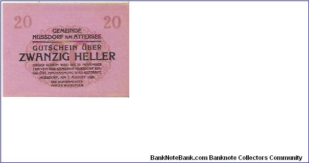 Banknote from Austria year 1920