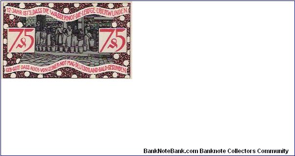 75 PFENNIG

31.12.1921 Banknote