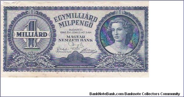 1 MILLIARD PENGO

3.6.1946  

P # 131 Banknote