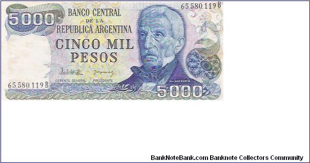 5000 PESOS

65.580.119 B

P # 305 B Banknote