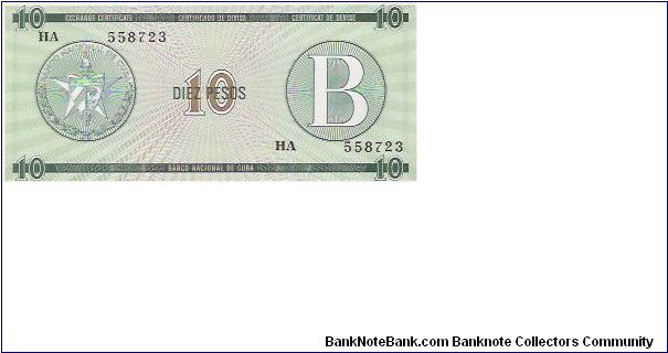 10 PESOS 

HA  558723

P # FX 8 Banknote