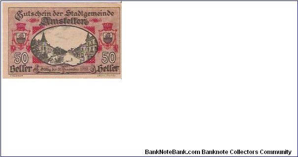 50 HELLER

31.12.1920 Banknote