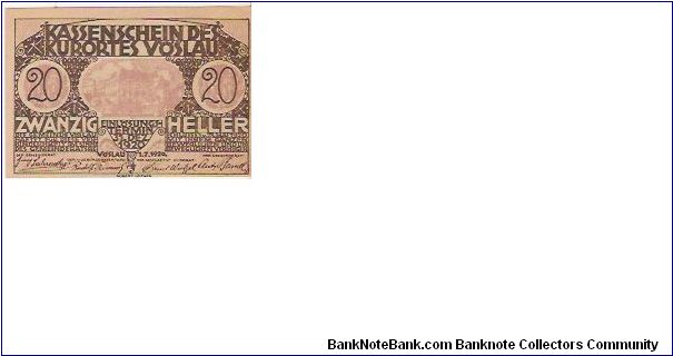 20 HELLER

1.7.1920 Banknote
