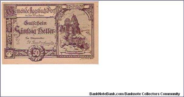 50 HELLER

31.12.1920 Banknote