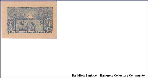 20 HELLER

24.4.1920 Banknote