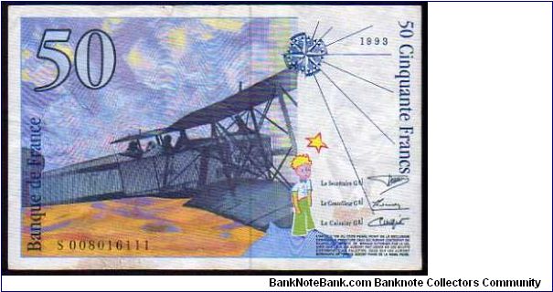 Banknote from France year 1993