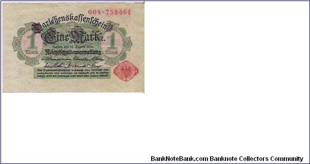 1 MARK

905-463209

12.8.1914

P # 51 Banknote
