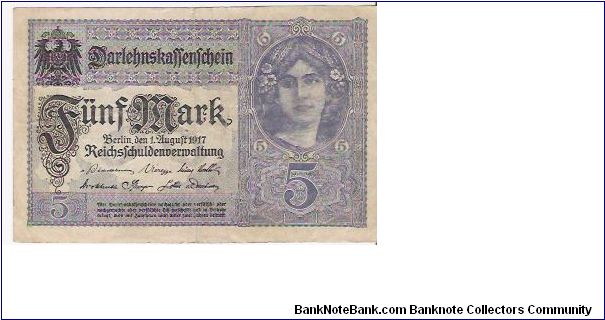 Banknote from Germany year 1917