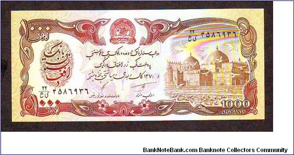 1000 Afghanis
x Banknote