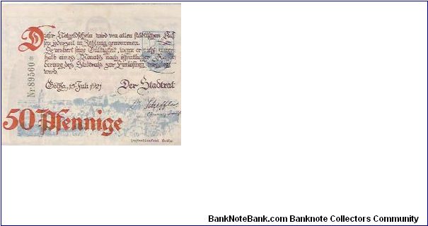 50 PFENNIG Banknote