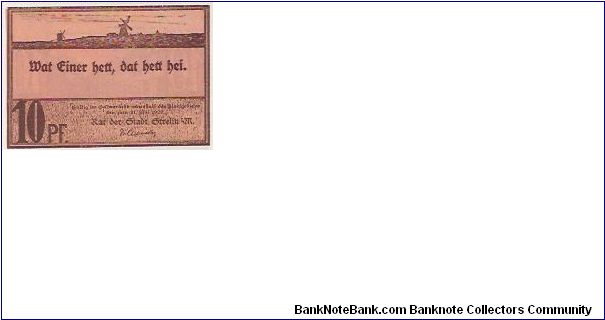 10 PFENNIG Banknote