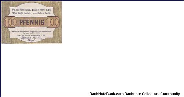 10 PFENNIG Banknote