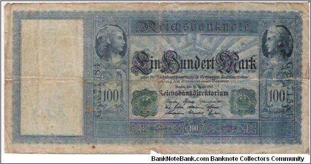 100 MARK

G-6671581

21.4.1910

P # 43 Banknote