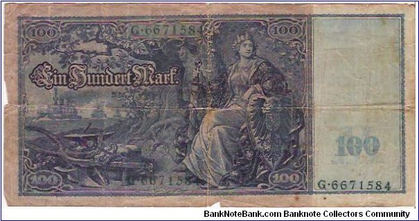 Banknote from Germany year 1910