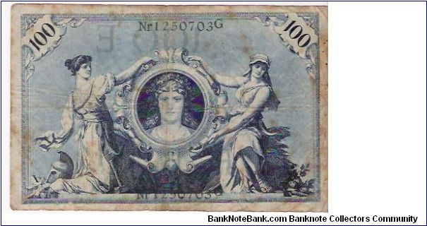 100 MARK

Nr 1250703 G

7.2.1908

P # 34 Banknote