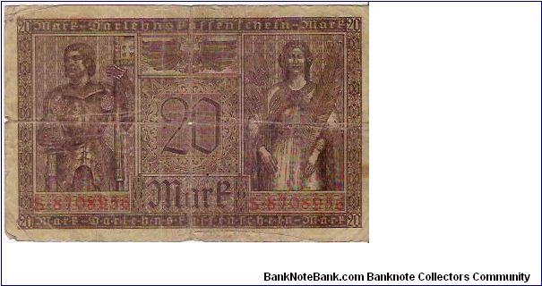 Banknote from Germany year 1918