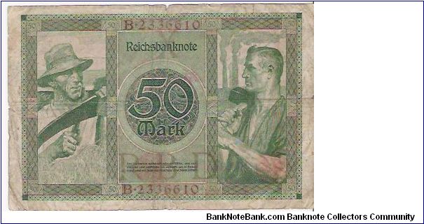 Banknote from Germany year 1920