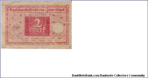 2 MARK

31-077861

1.3.1920

P # 59 Banknote