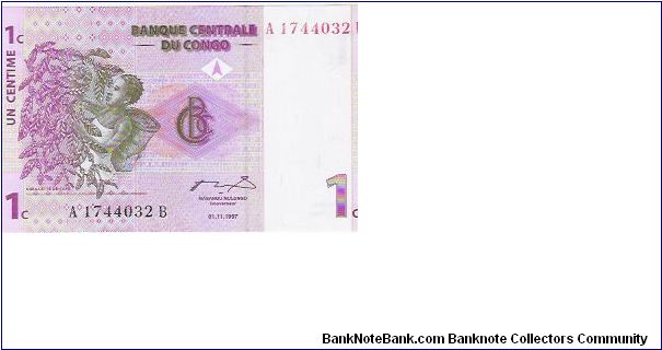 1 CENTIME

A 1744032 B

1.11.1997

P # 80 A Banknote