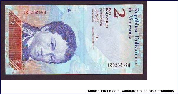 2 boliavers Banknote