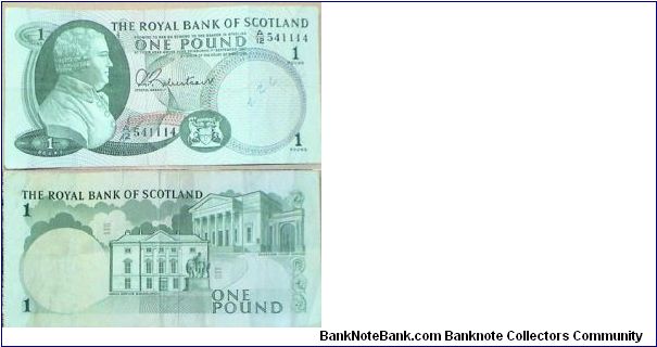 1 Pound. Royal Bank of Scotland. Banknote