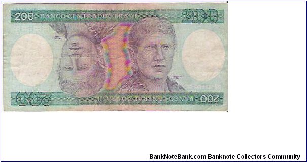 200 CRUZEIROS

SERIES # 2997-4960

A 4731079008 A

P # 199 B Banknote
