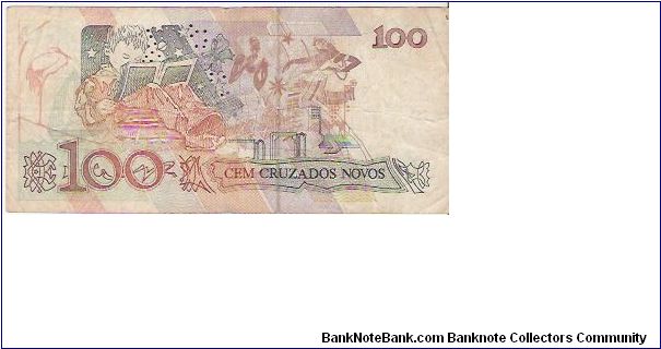 Banknote from Brazil year 1988