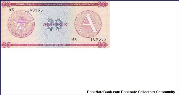 20 PESOS

AE 169555

P # FX 5 Banknote